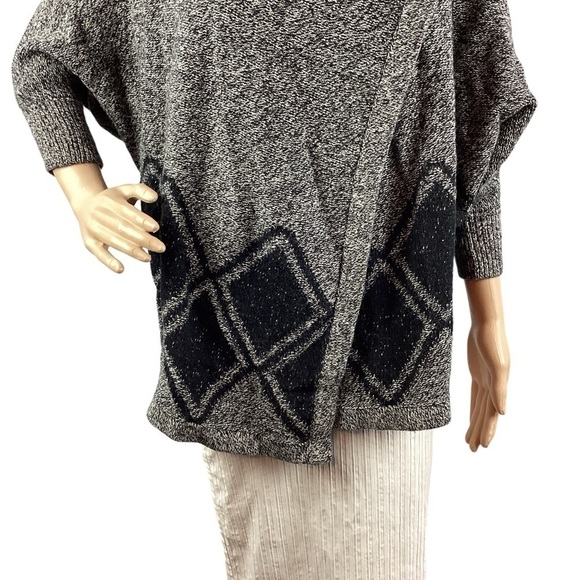 Madewell All Angles Drape Front Cardigan Size XS/S Gray Black - Picture 3 of 7
